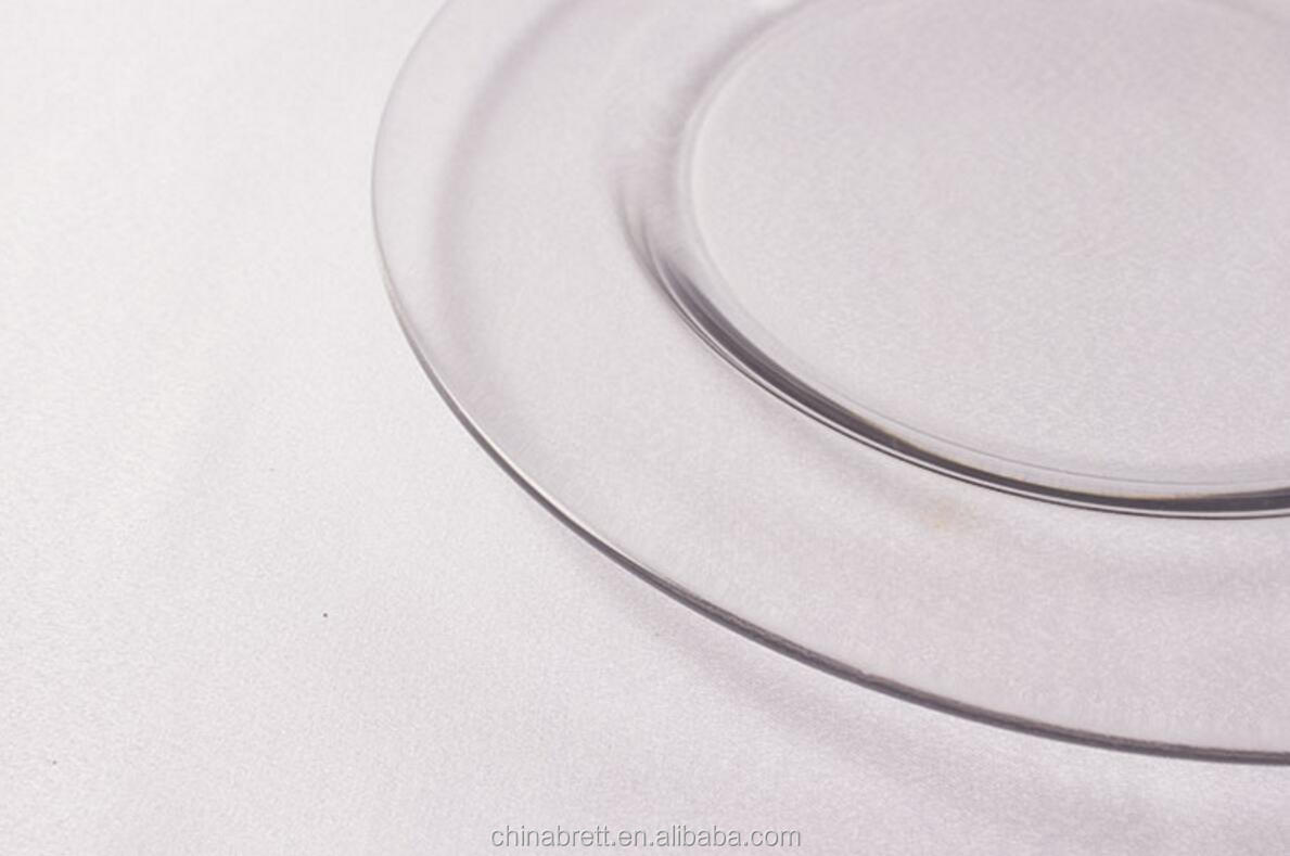 Geedziĝa Tabla Tablo Ora Rim -Vitra Vespermanĝa Plato 16