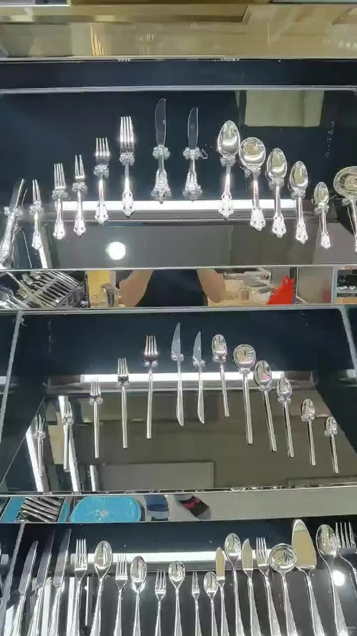 Chinabrett - zastawa stołowa Brett Ceramiczny biały marmurowy uchwyt 5pcs za sztuczki szturmowe ze stali nierdzewnej 1