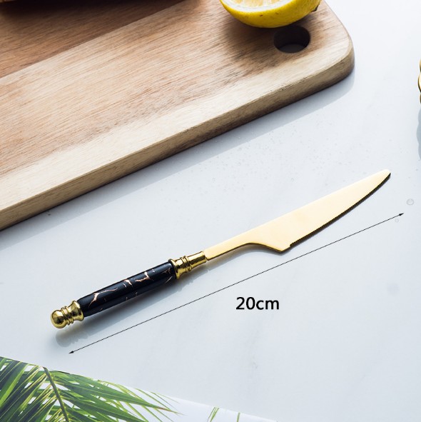 Chinabrett - Brett Tableware Utensil ceramika blanka marmora tenilo 5pc 16