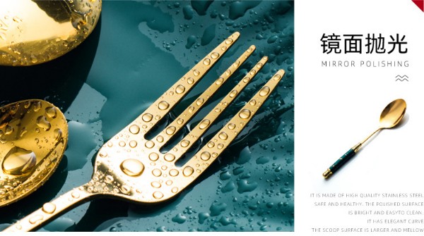 Ceramika marmora tenilo platware neoksidebla tranĉilo aro forko tranĉilo kaj kulero aro ceramika tenilo ss cutlery 36