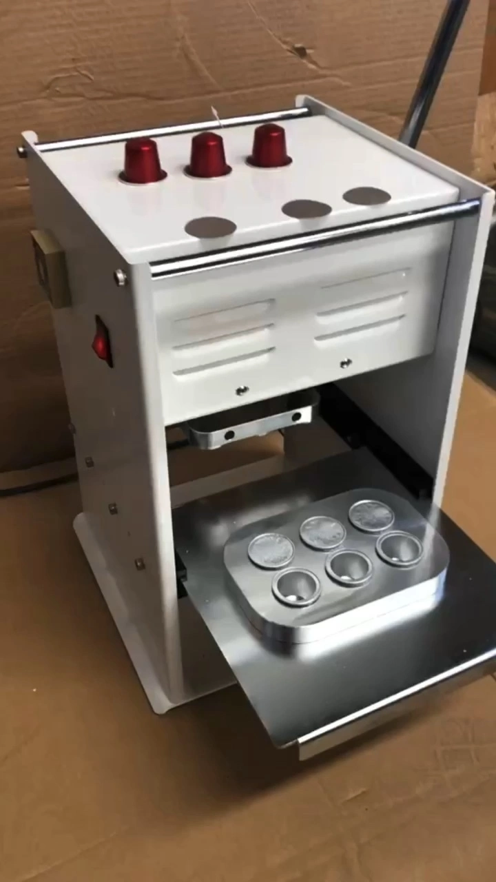 Chinabrett-ポータブルカプセルコーヒーメーカーコーヒーカプセルシーリングマシン6キャビティ9キャビティ充填シーリングパッキングマシン 1
