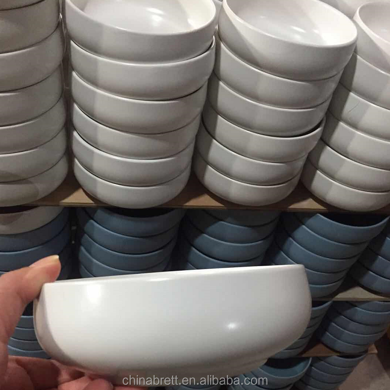 Nordiaj Agorditaj Restoraciaj Bovloj Ceramikaj Blankaj Pizza Plado -Platoj Ronda Bifsteko 13