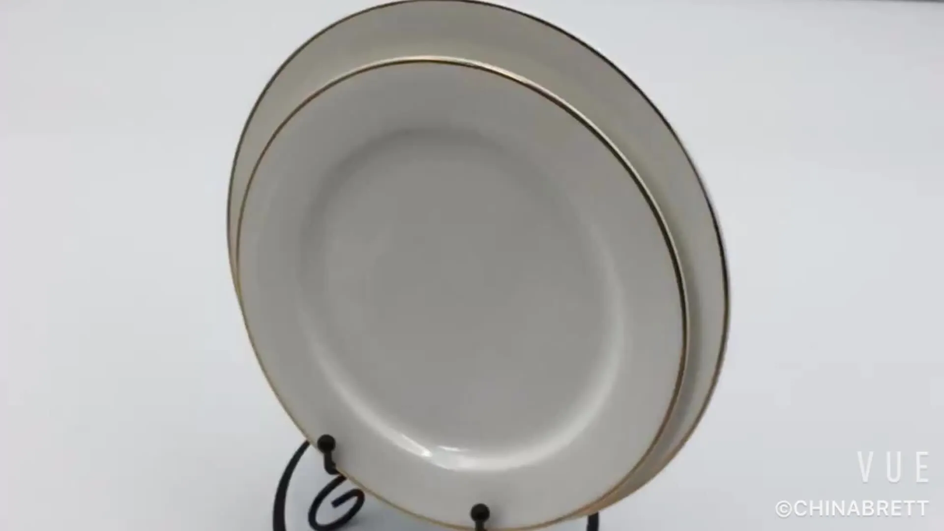 Guangzhou tableware dinner plate classic ceramic white restaurant plates dinnerware 1