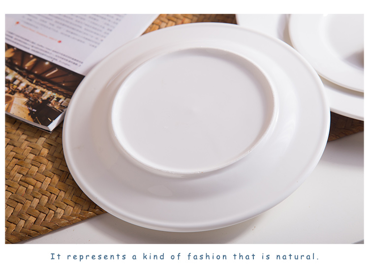 Guangzhou Dinner -ups Dinner Plate Classic Ceramic White Restaurant Places Dinnerware 16