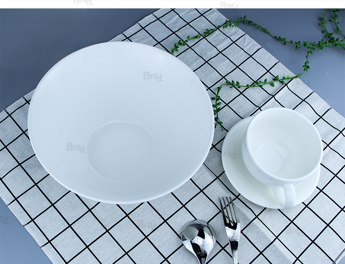 Chinabrett - Keramik -Tischgeschirr Servingschale Set Noodle Bowl weißes Porzellan -Geschirr 19