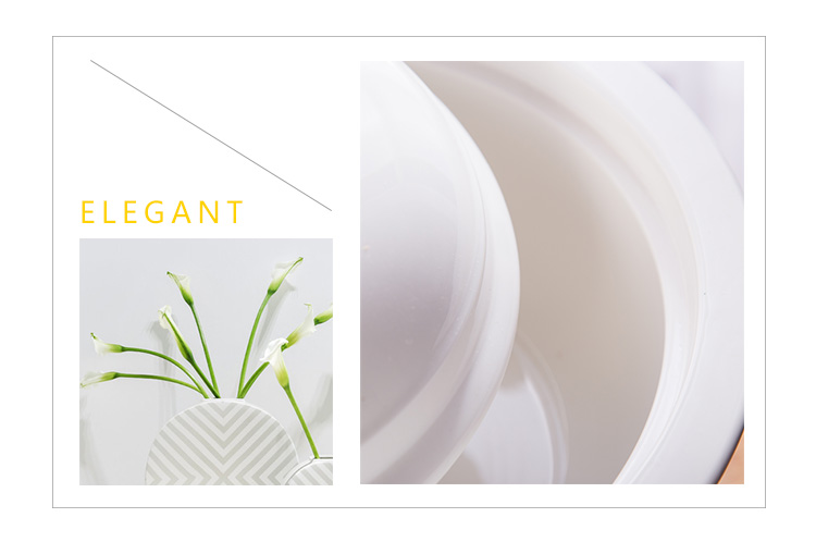 Blanka ceramika tureen porcelana supo -bovlo blanka supo tureen kun kovrilo 16