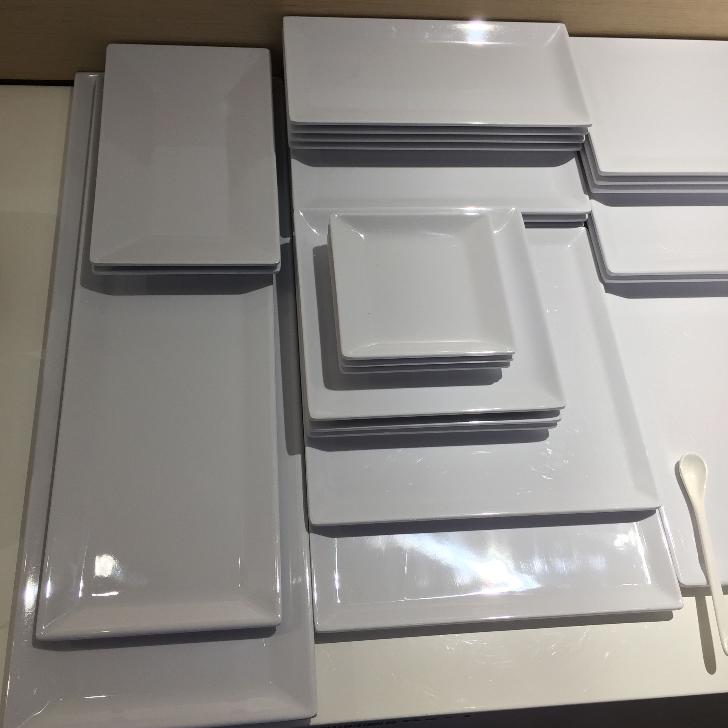 Used modern restaurant 100% melamine unbreakable dinnerware set 9