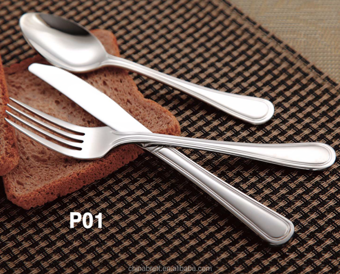 Гарачая продаж 72 -кавалачак для посуду з мексіканскай сталовай з нержавеючай сталі для вясельнай вечарыны з нержавеючай сталі з нержавеючай сталі Срэбная сталовыя прыборы 4