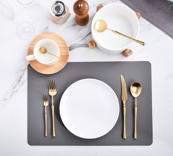 Chinabrett - Portugala stilo 304 Neoksidebla ŝtala bifsteko kaj forko neoksidebla ŝtala ora tranĉaĵo 13