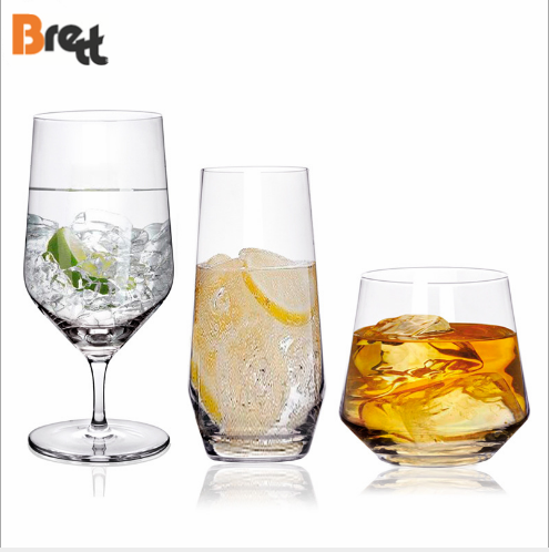 Guangzhou Plej Bonaj Vitraj Markoj Kristala Vino Vitra Biero Suko Akva Vitra Taso Kun Ora Bordo Arĝenta Rimeno3 1
