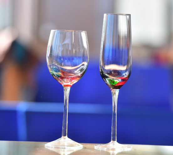 Kristalaj vitraj fabrikoj 200ml vitraj ĉampanaj flutoj1 9