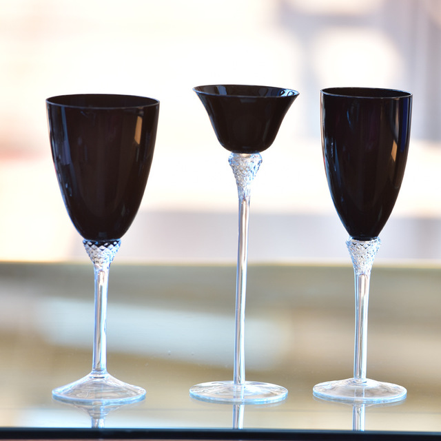 Chinabrett - kristalaj vitraj fabrikoj 200ml vitraj ĉampanaj flutoj vino glaso/ĉampana vitro1 9