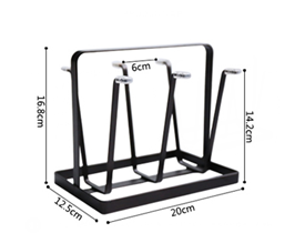 Chinabrett - Amazon -Kafo -Pokalo Akva Vitra Mug Metala Stokado -Rack -Bufeto/Kuireja Akcesoraĵo 14