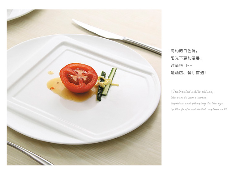 Chinabrett - Hotel 16 darab portugál porcelán étterem étkészlet fehér porcelán étkészlet 23