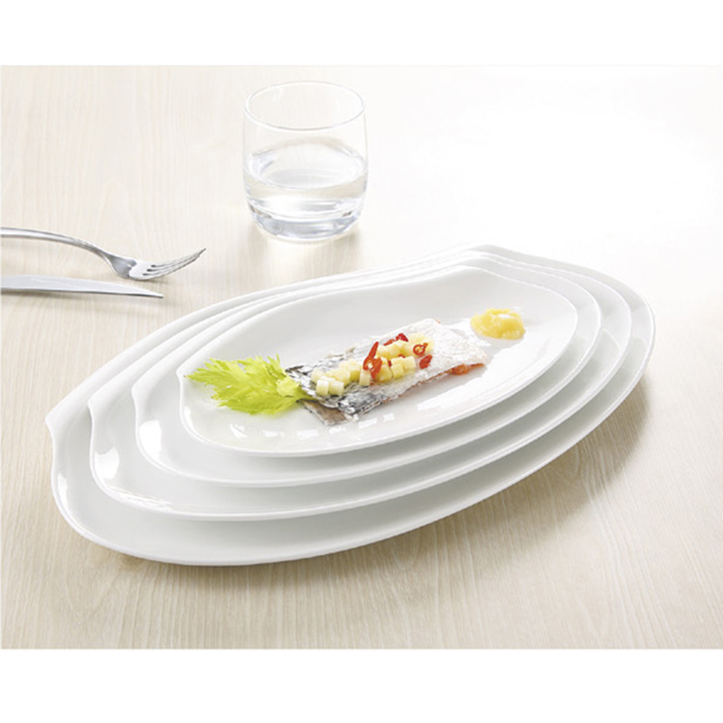 Benutzerdefinierte englische Stil Polen Porzellan -Geschirr Set Mikrowellen -Safe -Teller 15