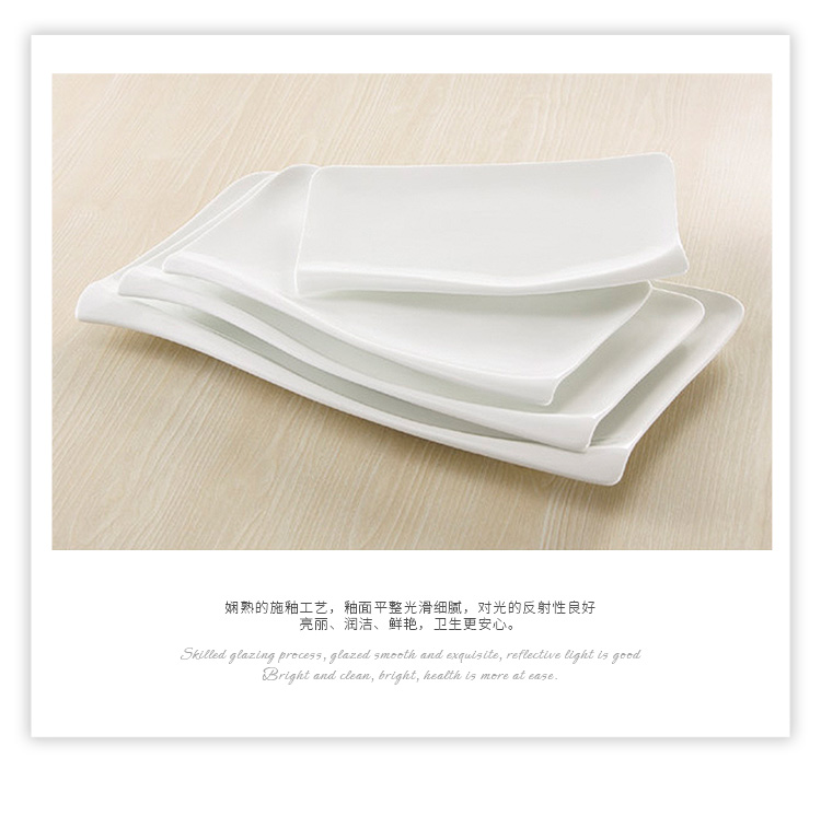 Benutzerdefinierte englische Stil Polen Porzellan -Geschirr Set Mikrowellen -Safe -Teller 25