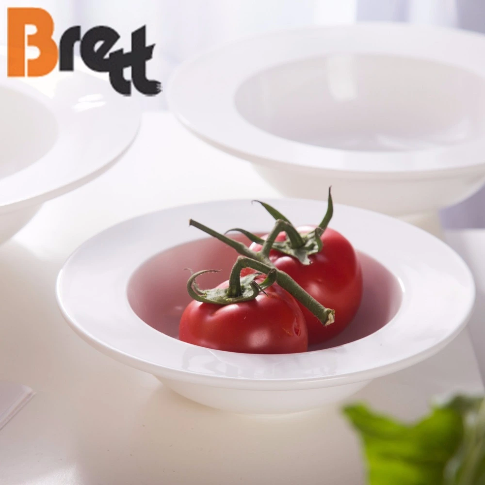 Hat Shaped Porcelain Round Deep Plate for Restaurant 1