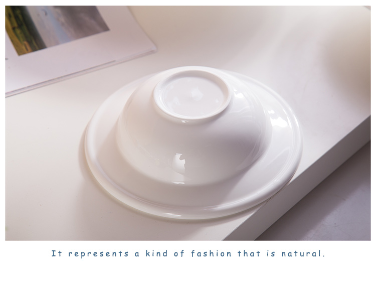 Hatformet porcelænsrunde dyb plade til restaurant 22