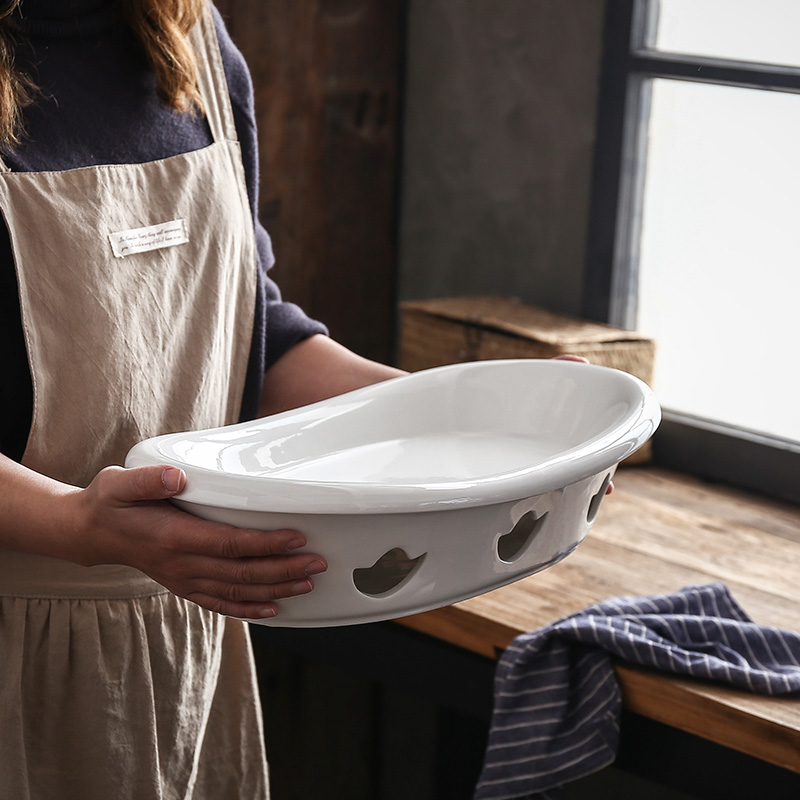Italienische Keramik -Selbstheizung Blumenuppen -Topf mit Kerzenherd für Restaurant 8