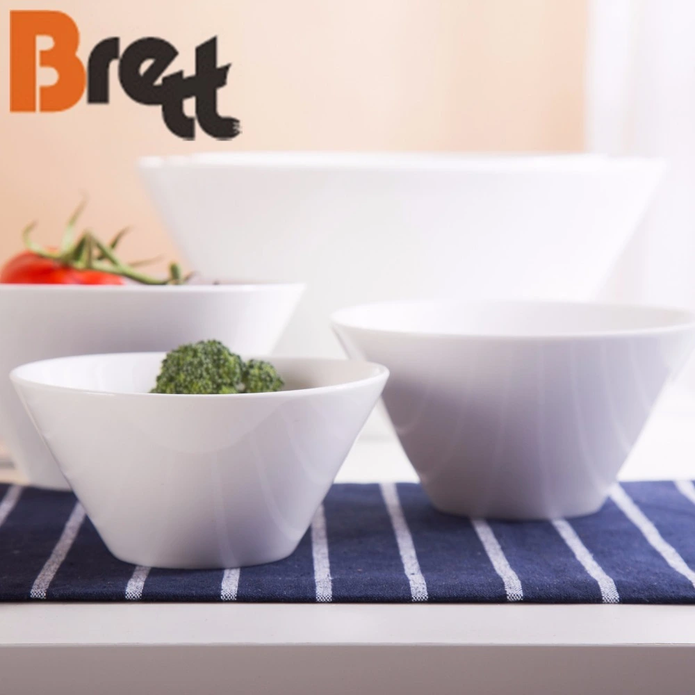 Korean and Japanese Style Horn Shaped Ceramic Soup Bowl Noodle Bowl 1