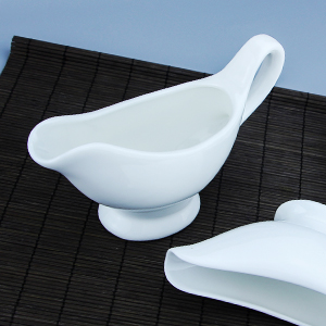 Szálloda étterem fehér kerámia szósz edény személyre szabott mártás csónak 12