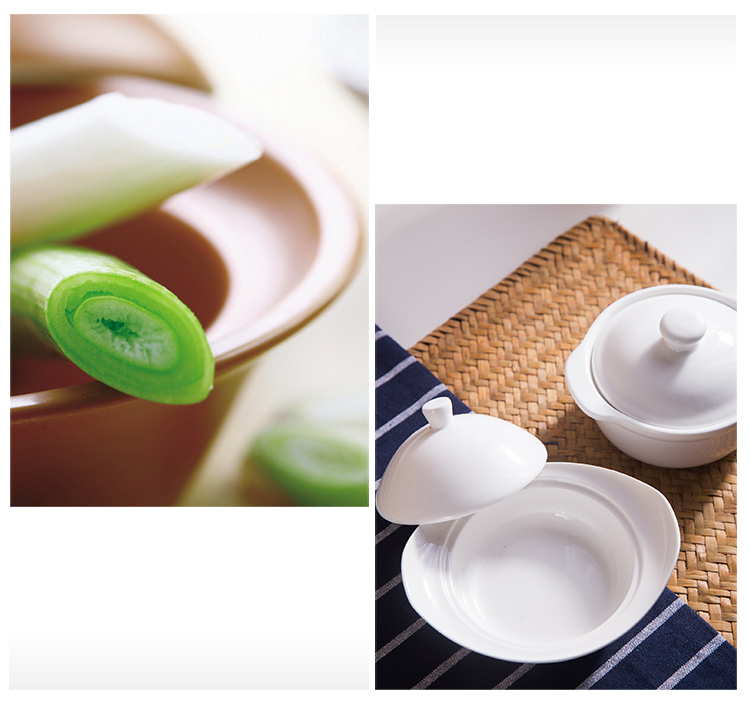 Chinabrett - nagykereskedelmi vacsorare fehér kerámia leves tureen fedélfehér porcelán étkészletekkel 16