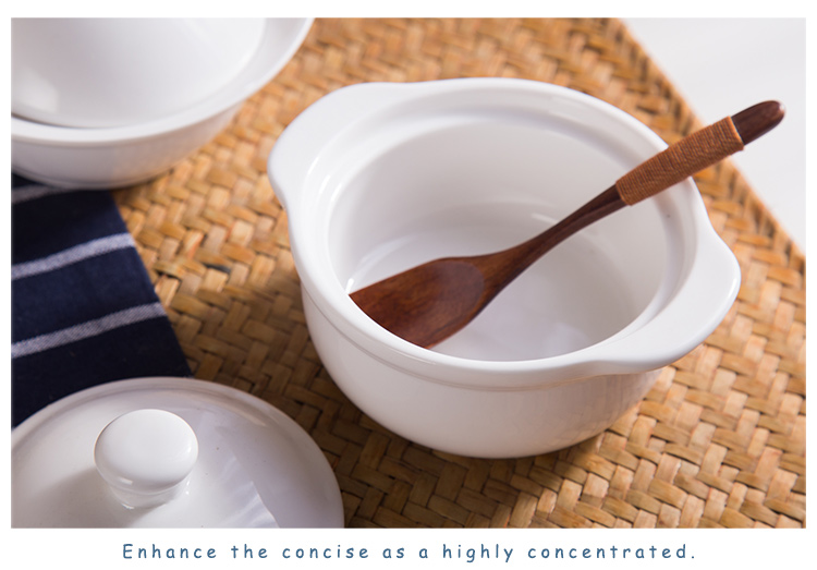 Chinabrett - nagykereskedelmi vacsorare fehér kerámia leves tureen fedélfehér porcelán étkészletekkel 22