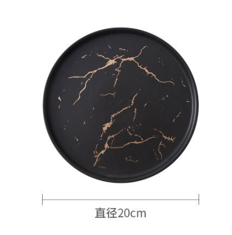 Creative ceramic tableware hat shape soup plate western spaghetti black and white plates Color porcelain dinenrware 14