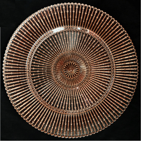 Guangzhou Shenzhen Tableware Part Vitrum Custodes cum Aurum Baced Edge 10