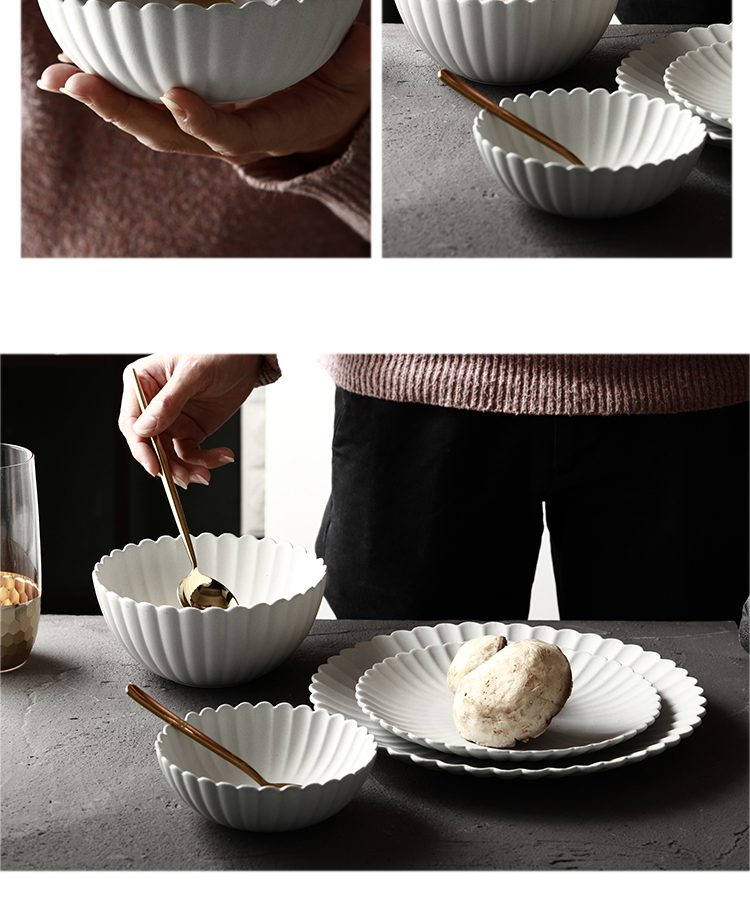 Stil Ewropew tal-pranzu tal-pranzu taċ-ċeramika rettangolu iswed pjanċa tal-pranzu bir-rimm tad-deheb għar-restorant 11