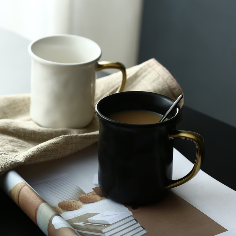 China Brett - Ceramiczny czarny prostokątny talerz obiadowy Talerz restauracyjny z Złotym Kolorem Porcelanowym zastawy stołowe 16