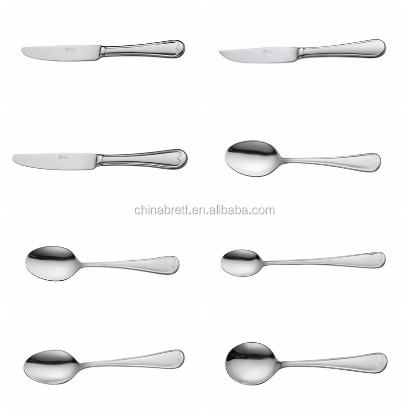 Vysoce kvalitní použitá sada vidlice lžíce stříbrná hoffmayer nerezová ocel 72ks příborů sady 10