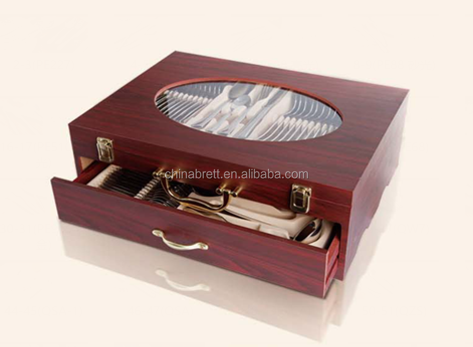 Chinabrett - Hoffburg 86pcs 72pcs 84pcs Cutlery Set With Wooden Case Cutlery kun Skatolo 4