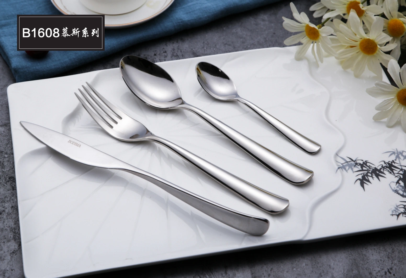 Chinabrett-イタリア料理卸売スプーンセットロイヤルステンレス鋼