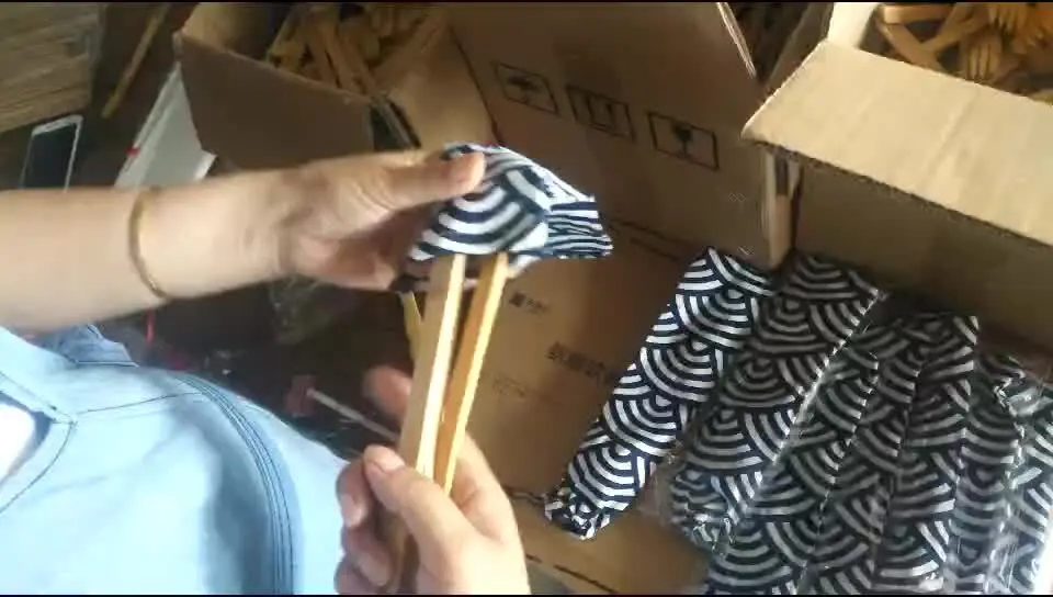 Chinabrett - japana stilo platware bambuaj tukoj kun saketoj vojaĝaj plasikaj/bambuaj tukoj 1