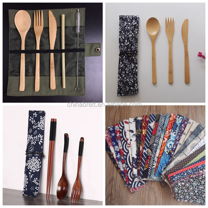 Chinabrett - sporto kaj eksterdomaj uzaĵoj reuzeblaj bambuaj tranĉaĵoj por vojaĝoj plasikaj/bambuaj tranĉaĵoj 9