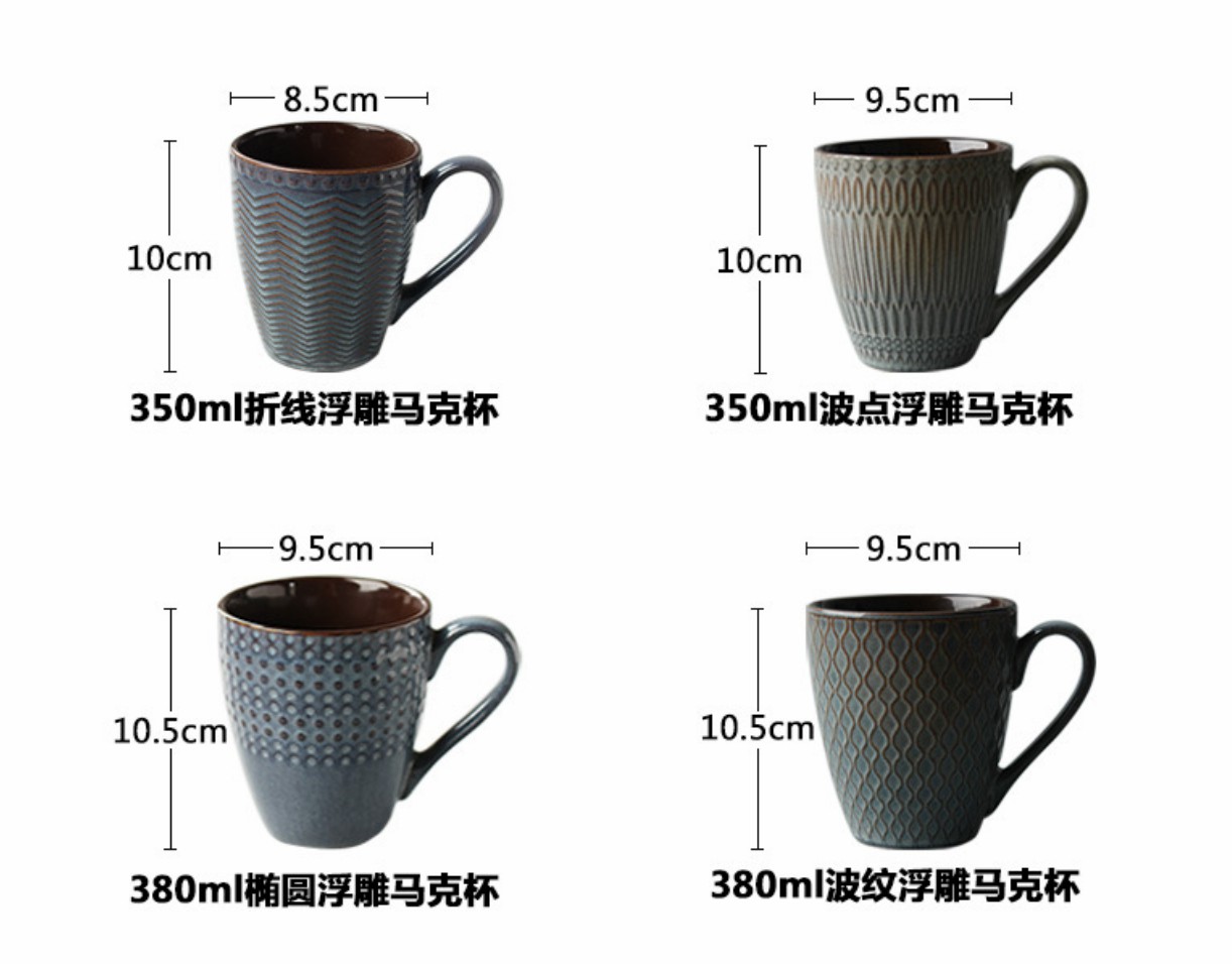 European Style Relief Ceramic Disc Fruit Salad Plate Soup Bowl Western Restaurant Stoneware Set 8