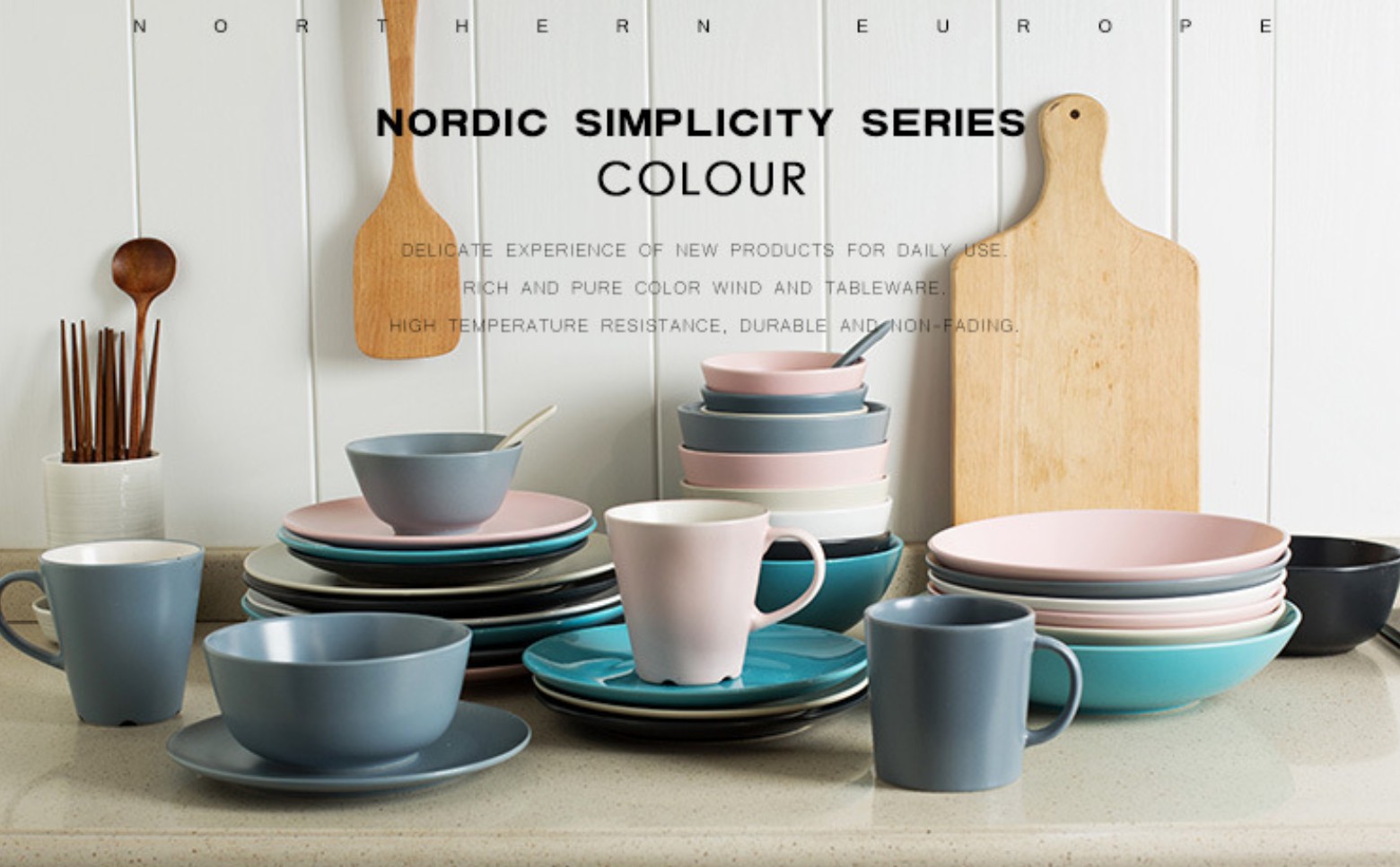 Creative Fashion Simple Ceramic Tableware Set Wholesale Color Western Restaurant Steak Plate Mug Rice Bowl Noodle Bowl 7