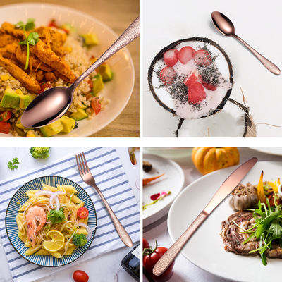 Fonto Neoksidebla Ŝtala Tabla Ligno -Skatolo Donaca Skatolo 16 Aroj 1010 Tranĉiloj, Forkoj kaj Kuleroj Amazon Varma Stila Produktoj 4