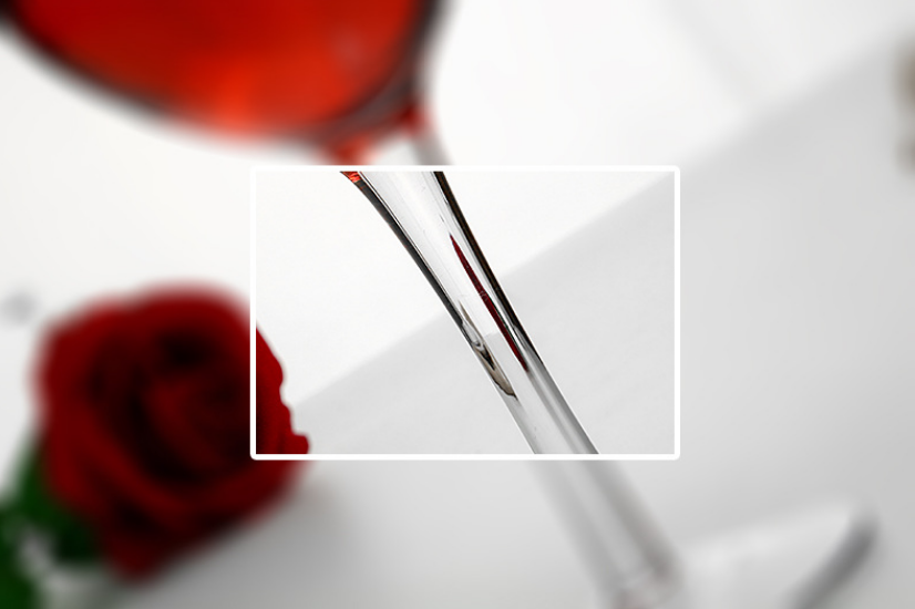 Pogranda vino -vitro kaj ĉampanaj glasoj Linia dezajno plumbo senpaga kristala vitro burgunda koboldo 4