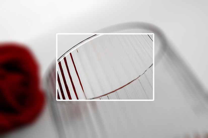 Pogranda vino -vitro kaj ĉampanaj glasoj Linia dezajno plumbo senpaga kristala vitro burgunda koboldo 3