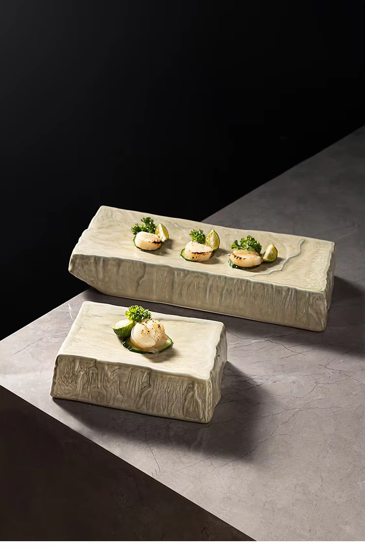 Pogranda Daŭra Ceramika Manĝaĵa Aro 3