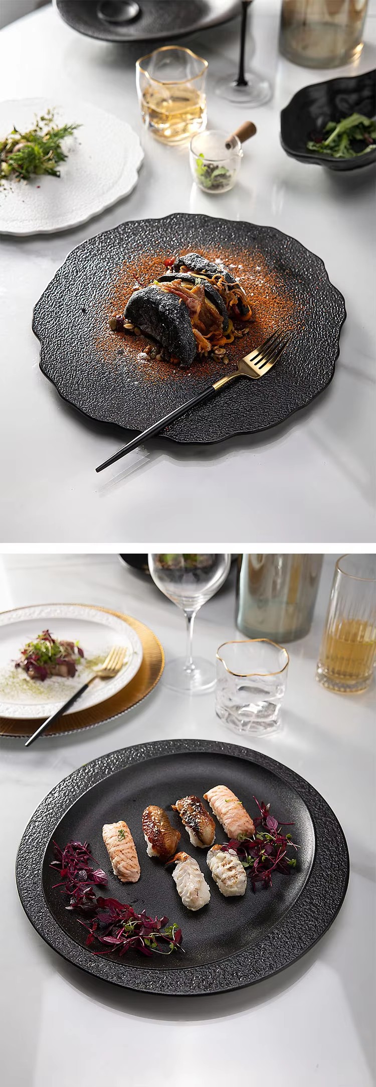 Restoracio Hotela Bufeta Japana Platos -Ceramikaj Pladoj 2