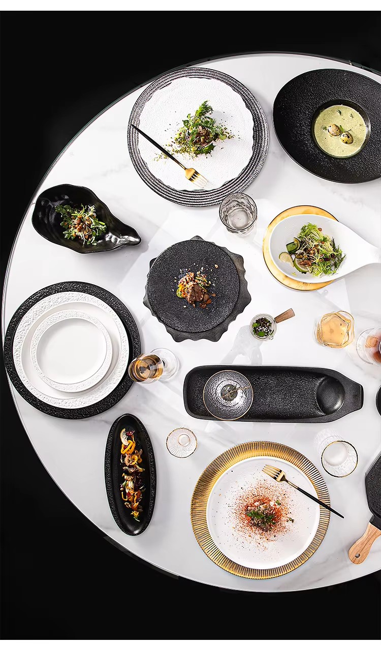 Delikata Geedziĝa Ceramika Tablaĵo, Hotelaj Potaj Tabloj 3