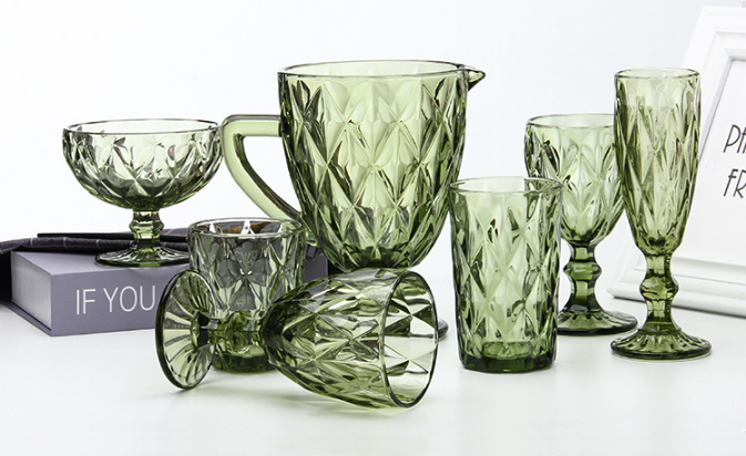 Klasika Stilo Amazon Shopee Varma Vendo Gin Glass Goblets Ruĝaj vinokulvitroj por Geedziĝa Festo 1