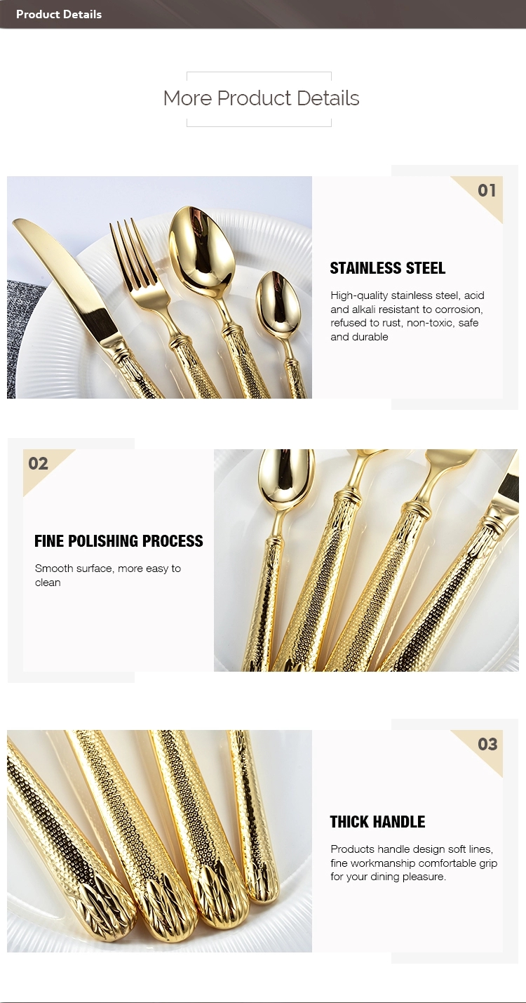 Pograndaj oraj neoksideblaj ŝtalaj tranĉiloj forkoj unika dezajno moderna kaj kontraŭ-skaldanta neoksidebla ŝtala tranĉaĵo 3