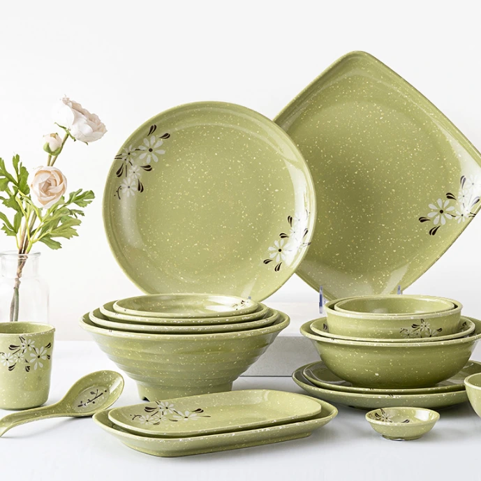Melaminový talíř Nudlel Bowl Set Plastic Restaurant Stopware polévka Bowl Unboken 1