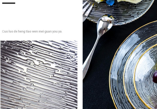 Tabloj Provizita Pano -Plato Klara Ronda Travidebla Hejma Salata Bovlo Frukta deserta bifsteko 4