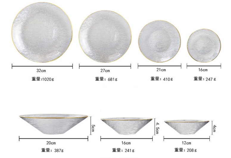Tabloj Provizita Pano -Plato Klara Ronda Travidebla Hejma Salata Bovlo Frukta deserta bifsteko 1