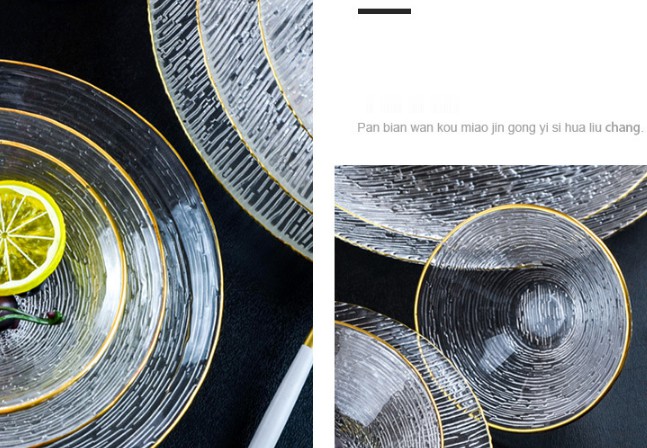 Tabloj Provizita Pano -Plato Klara Ronda Travidebla Hejma Salata Bovlo Frukta deserta bifsteko 2